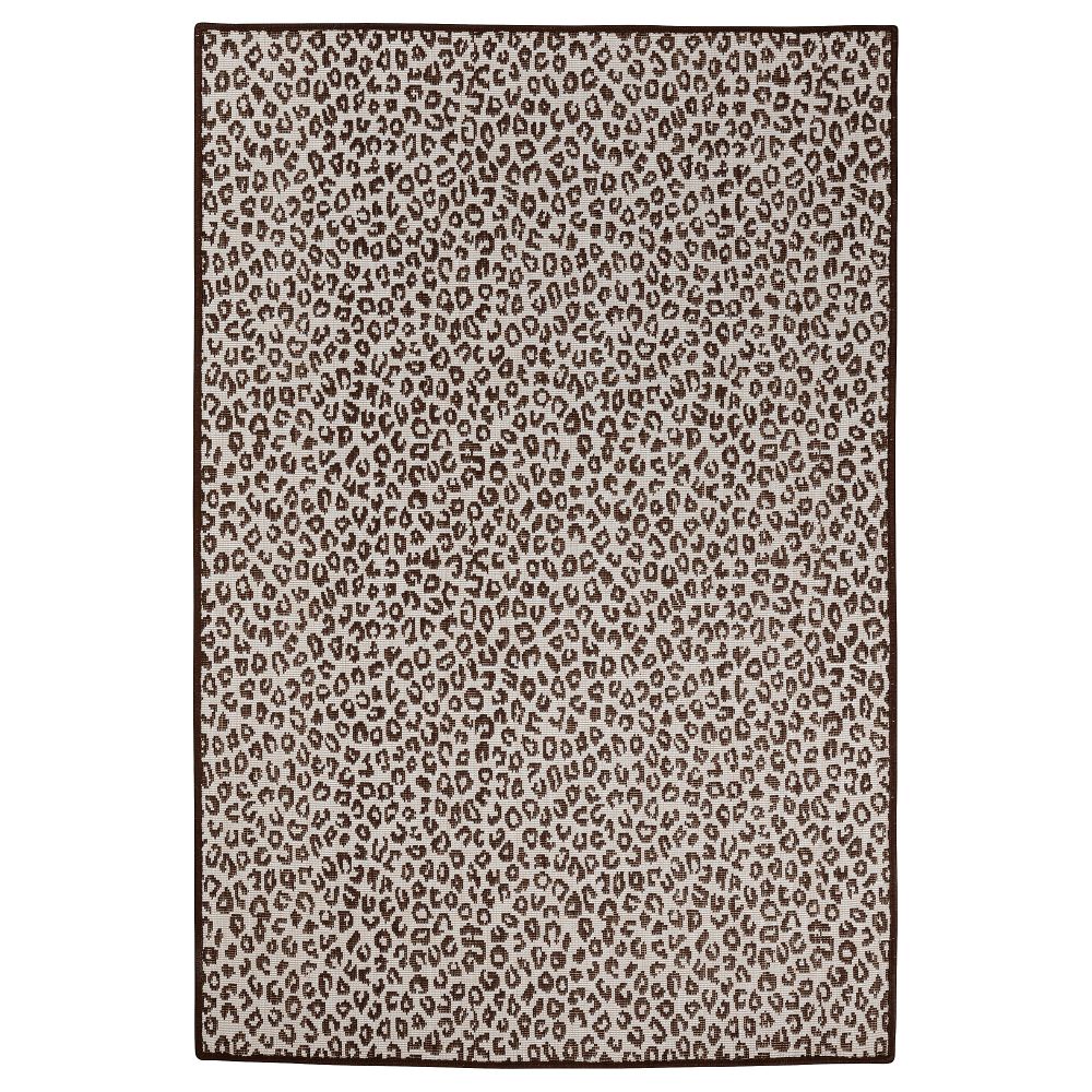 Ковер, безворсовый, 133x195 см, бежевый, коричневый IKEA JYDERUP 905.048.12 - фото 1