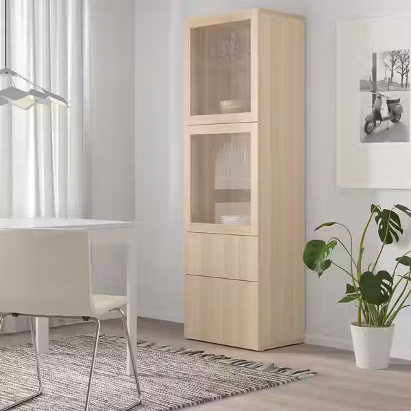 BESTÅ Комбинация д/хранения+стекл дверц - фото 6