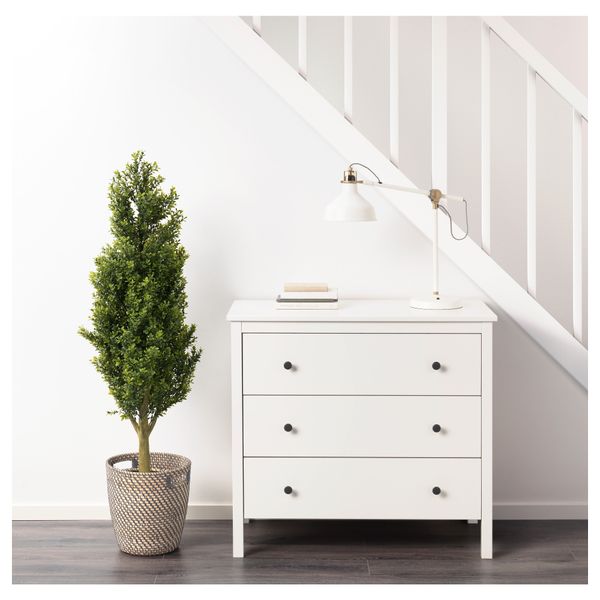 Искусственное растение в горшке ФЕЙКА, д/дома/улицы, Муррайя (21 см) - схема-чертеж с размерами