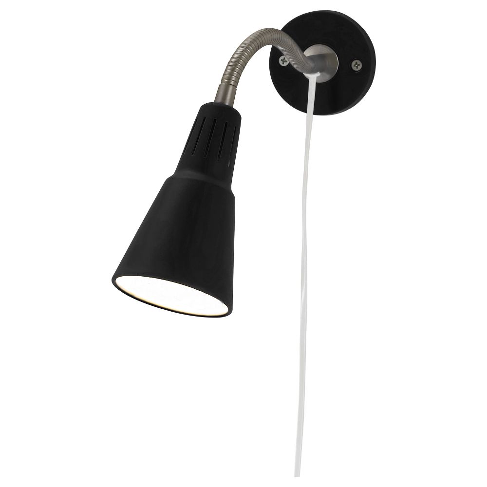 Настенный софит, лампа с зажимом КВАРТ, черный - фото 1