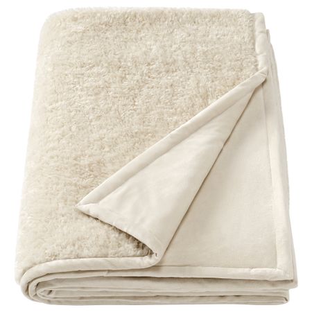 Плед, белый с оттенком, 130x170 см IKEA ÅSJORDFLY 005.907.67