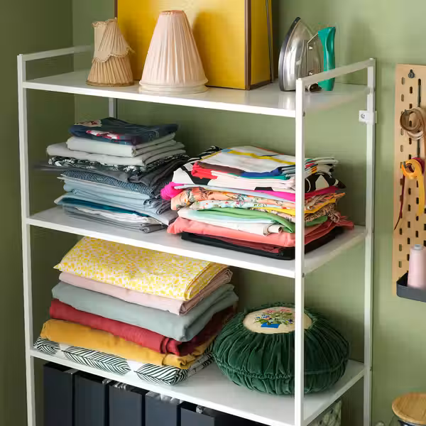 JONAXEL Стеллаж - белый 80x38x160 см - фото 3