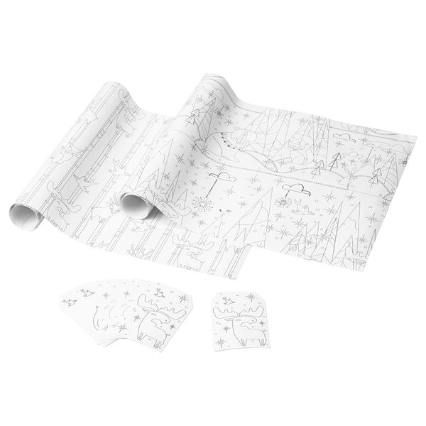 Подарочная бумага и ярлыки,8предм. ВИНТЕР 2017 - фото 1