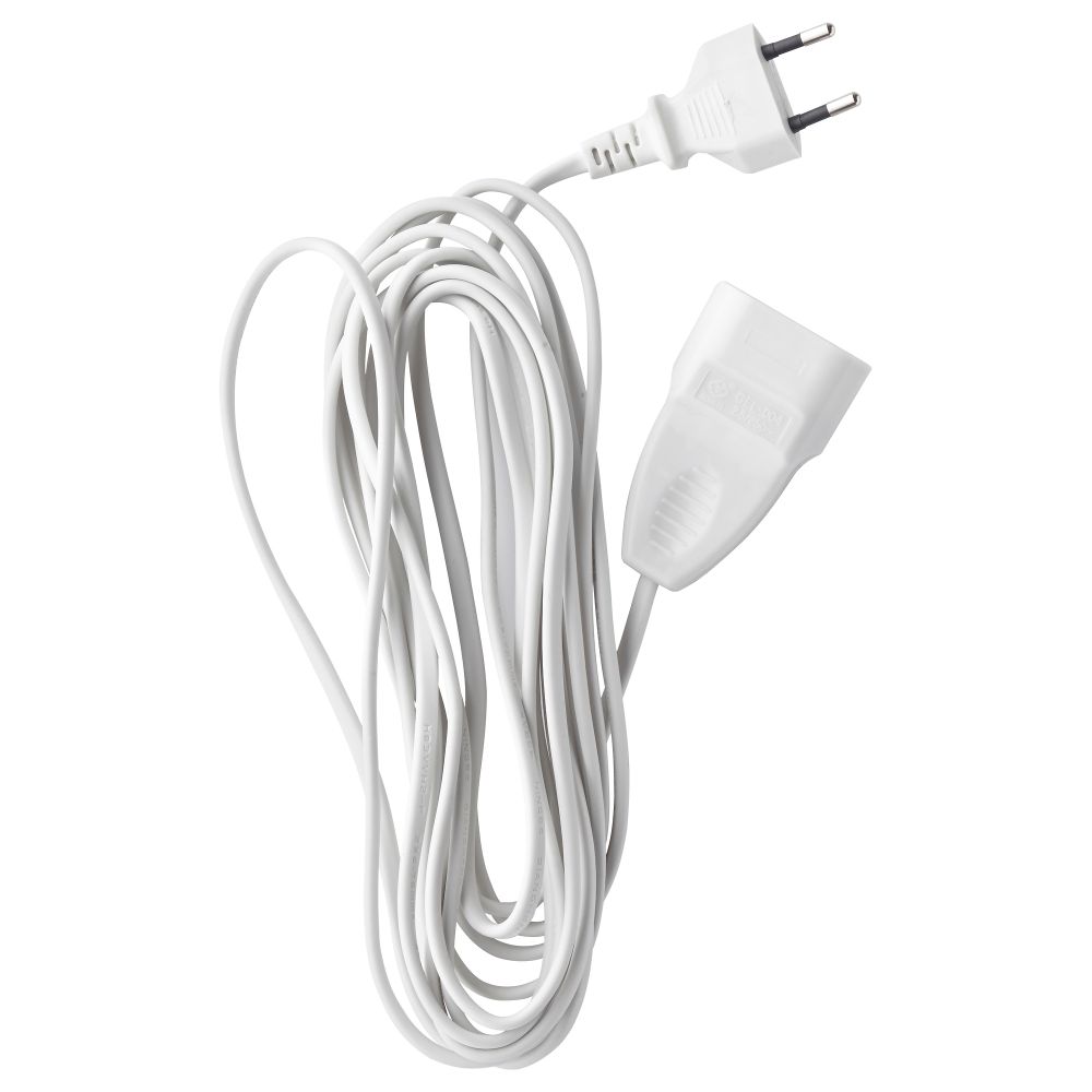 Удлинитель КОПЛА, без заземления белый (5 м) - схема-чертеж с размерами