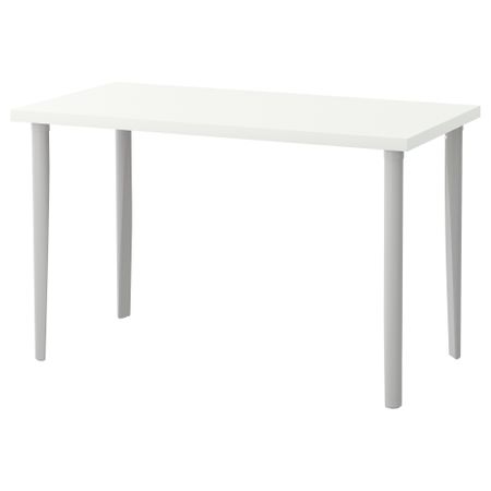 Стол ЛИННМОН / ТОРСКЛИНТ, белый, светло-серый (120x60 см)