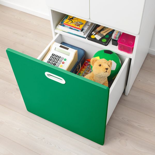 Гардероб с отделением для/игрушек, белый/зеленый 60x50x192 см IKEA СТУВА / ФРИТИДС 692.796.79 - схема-чертеж с размерами