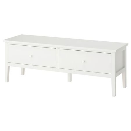 GULLABERG Скамья с ящиком - белый 148x43x52 см