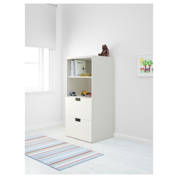 Комбинация для хранения СТУВА, белый, белый (60x50x128 см) - фото 2