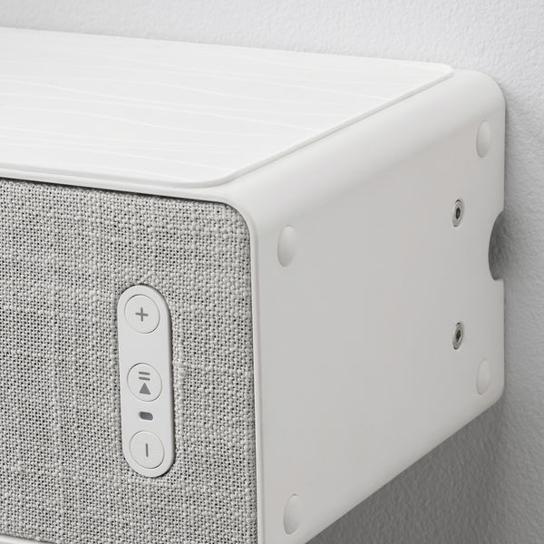 Стенной кронштейн полки-динамика, белый IKEA SYRLIG СИРЛИГMFONISK 104.609.30 - схема-чертеж с размерами