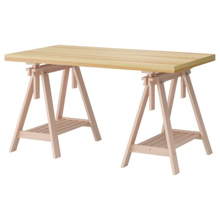 Стол ТОРНЛИДЕН / ФИНВАРД, сосновый шпон, бук (150x75 см)