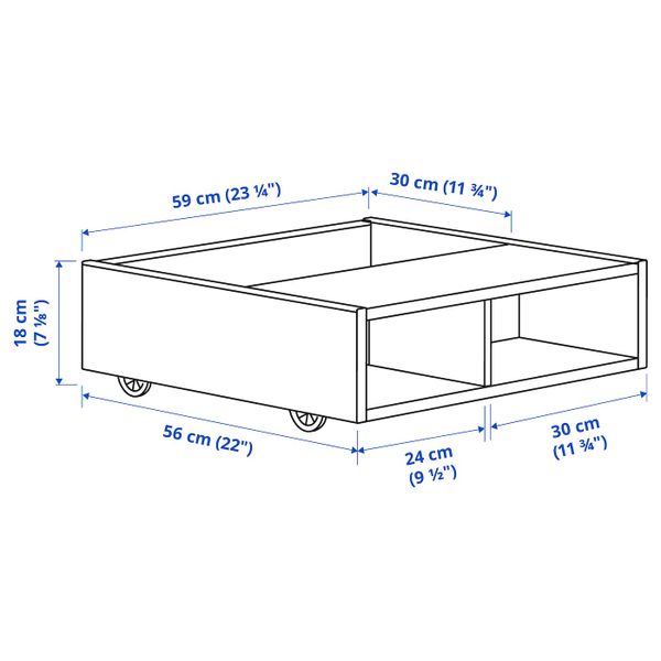 IKEA, дополнительный ракурс - схема-чертеж с размерами