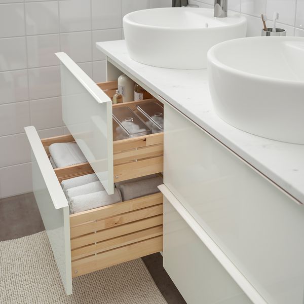 Шкаф под раковину, столешница 45, раковина IKEA GODMORGON ГОДМОРГОН, TOLKEN ТОЛКЕН, TÖRNVIKEN ТОРНВИКЕН 393.087.01 - фото 4