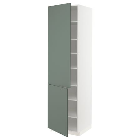 Высокий шкаф с полками, 2 дверцы, 60x60x220 cm IKEA METOD МЕТОД 794.670.95