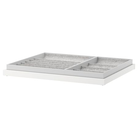 Выдвижная полка+вставка, белый 75x58 см IKEA KOMPLEMENT КОМПЛИМЕНТ 492.493.77