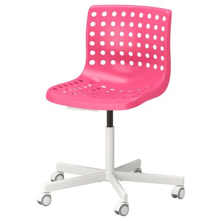 Рабочий стул, розовый, белый IKEA СКОЛБЕРГ / СПОРРЕН 792.756.66