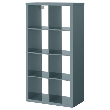 Стеллаж КАЛЛАКС, глянцевый серо-бирюзовый (77x147 см)