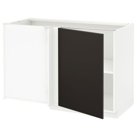 Угловой напольный шкаф с полкой, 128x68 cm IKEA METOD МЕТОД 794.692.21