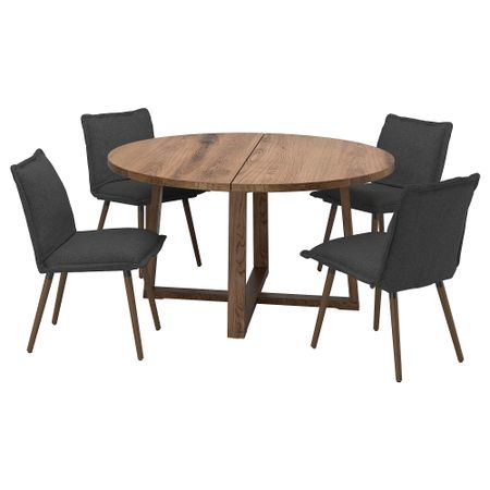 Стол и 4 стула IKEA KLINTEN, MÖRBYLÅNGA МОРБИЛОНГА 595.058.85