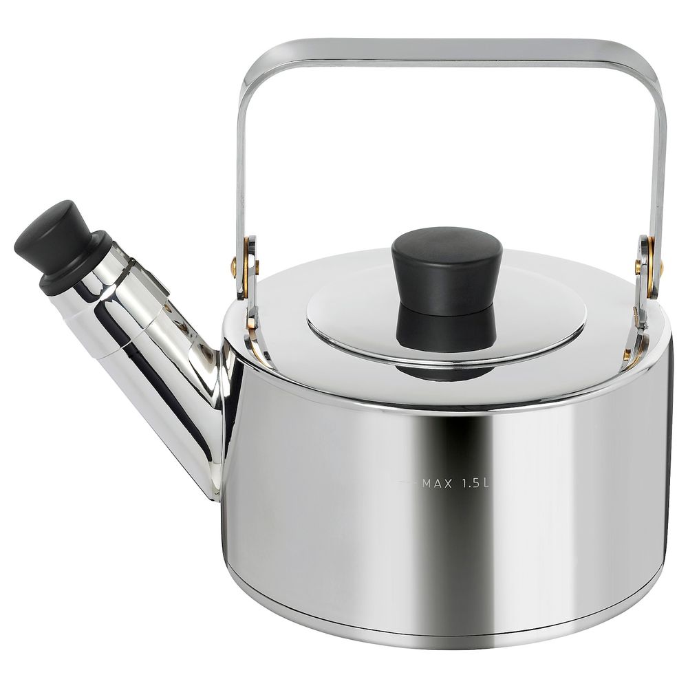 Чайник, нержавеющая сталь 1.5 л IKEA METALLISK МЕТАЛЛИСК 203.602.23 - фото 1