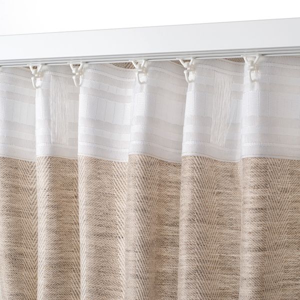 Гардины, 2 шт., естественный 155x300 см IKEA ÅSALIE ОСАЛИЕ 404.937.50 - схема-чертеж с размерами