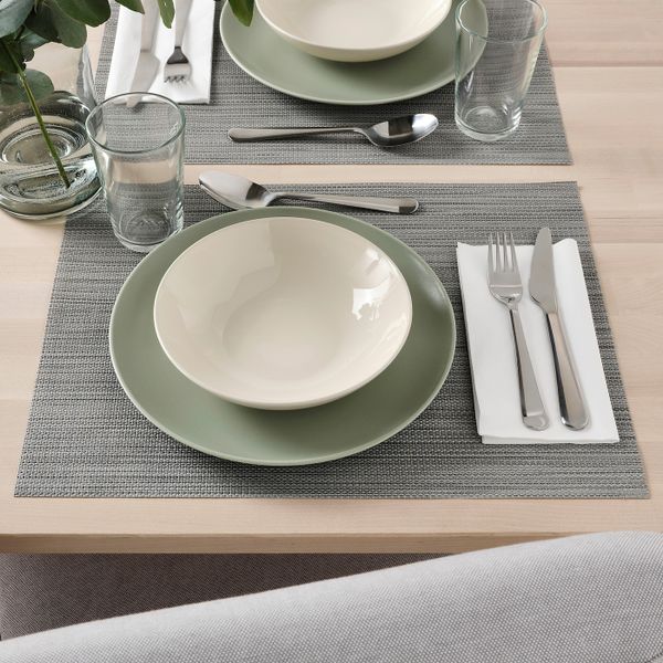 Тарелка глубокая, полированный бежевый 19 см IKEA FÄRGKLAR ФЭРГКЛАР 804.796.34 - схема-чертеж с размерами