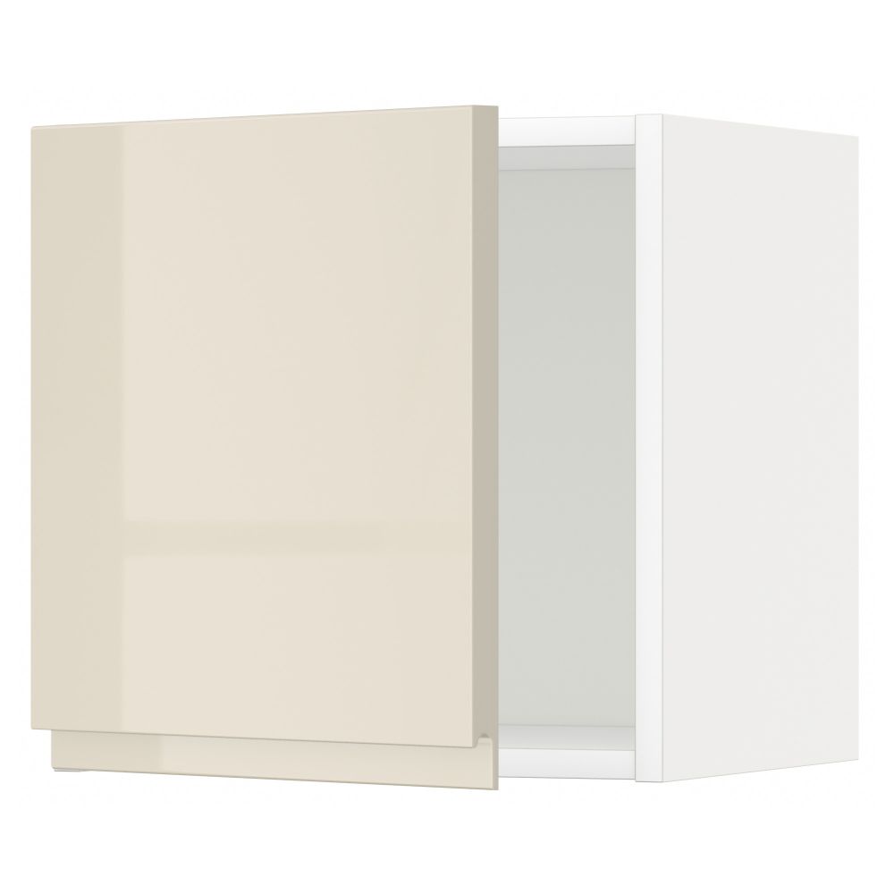 Навесной шкаф, белый, Voxtorp глянцевый светло-бежевый, 40x40 см IKEA METOD МЕТОД 094.608.94 - фото 1