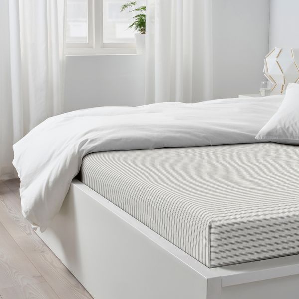 Простыня, в полоску 150x260 см IKEA SANDLUPIN САНДЛУПИН 704.707.85 - схема-чертеж с размерами