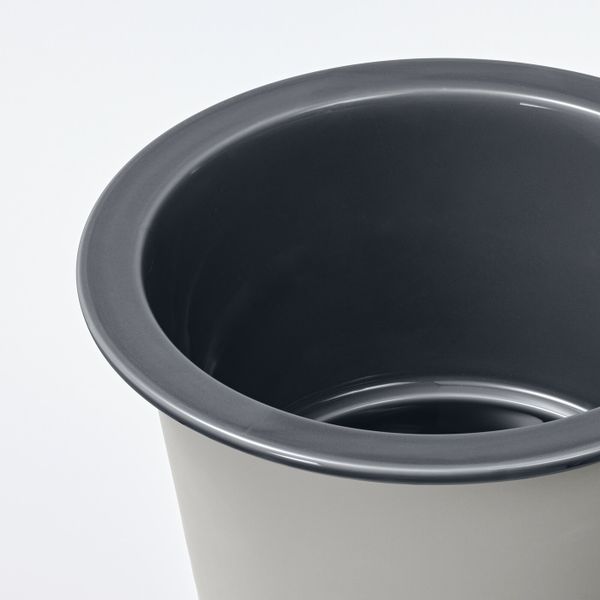 Кашпо, для дома, улицы синий/серый 24 см IKEA FNITTRIG ФНИТТРИГ 204.795.14 - схема-чертеж с размерами