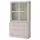 HAVSTA Комбинация для хранения с сткл двр - серо-бежевый 121x47x212 см