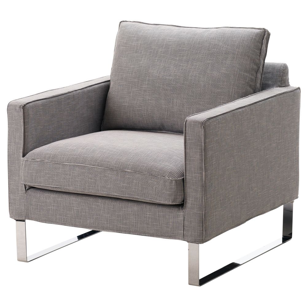 Чехол кресла МЕЛБИ, Эльдрис черный/белый - фото 1