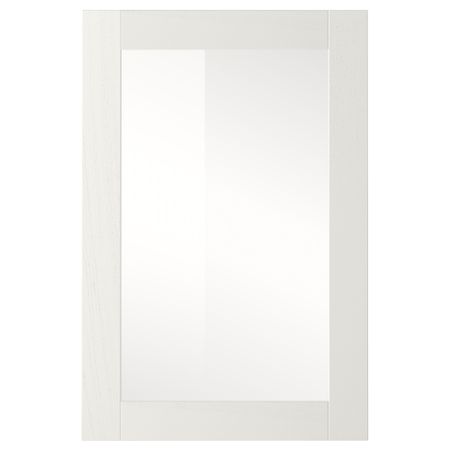 Стеклянная дверь РОСДАЛЬ, белый ясень