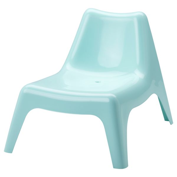 Садовое легкое кресло ИКЕА ПС ВОГЭ, голубой - фото 1