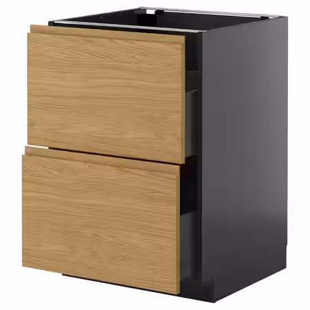 METOD / KNIVSHULT Напольный шкаф 2фасада/2выс ящика