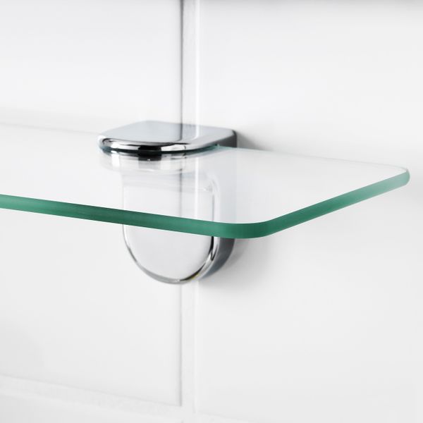 Полка стеклянная 62x11 см IKEA KALKGRUND КАЛЬКГРУНД 303.695.72 - схема-чертеж с размерами