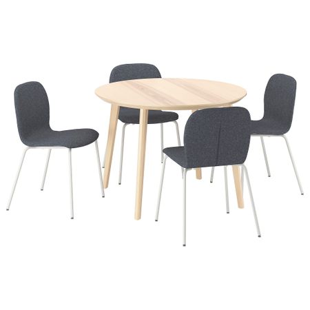 Стол и 4 стула IKEA KARLPETTER, LISABO ЛИСАБО 295.683.65