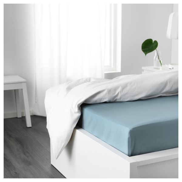 Простыня НАТТЭСМИН, синий - схема-чертеж с размерами