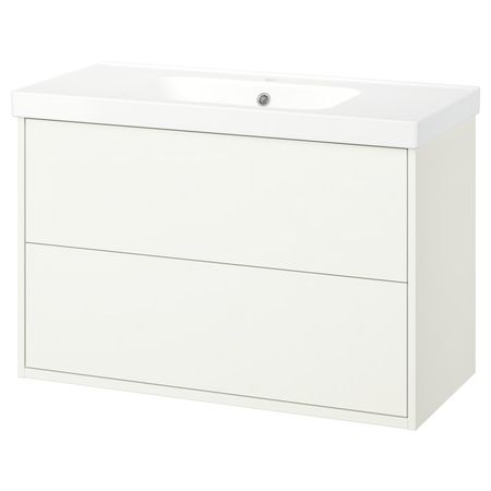 HAVBÄCK / ORRSJÖN Шкаф с ящиками и раковиной - белый 102x49x69 см