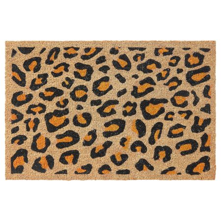 Придверный коврик, леопард черный-оранжевый 40x60 см IKEA SKIBET СКИБЕТ 404.694.44