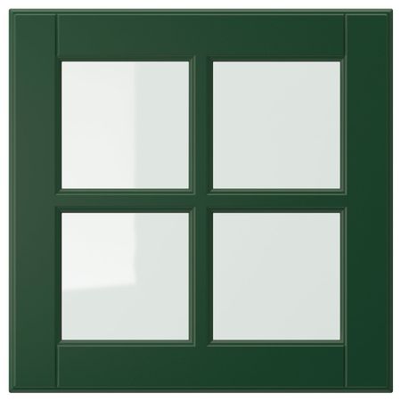 Стеклянная дверь, темно-зеленый 40x40 см IKEA BODBYN БУДБИН 904.446.63