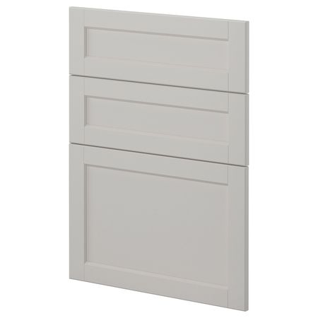 3 фронтальных панели для посудомоечной машины, Лерхюттан светло-серый 60 см IKEA METOD МЕТОД 392.730.61