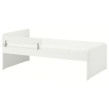 SLÄKT / NATTAPA Каркас кровати+перекладина+рееч дно - белый 90x200 см