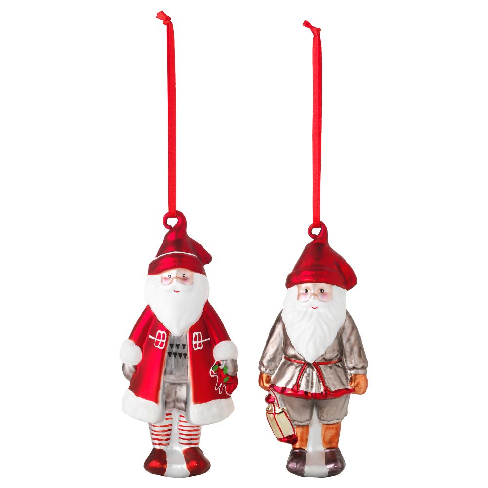 Украшение подвесное ВИНТЕР 2015, стекло, Санта Клаус - фото 1