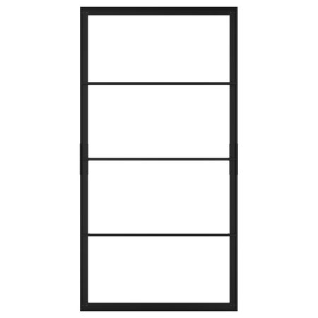 SKYTTA Рама раздвижной двери - чёрный 102x196 см