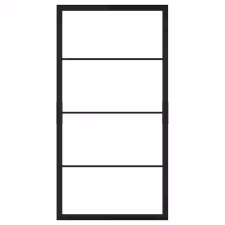 SKYTTA Рама раздвижной двери - чёрный 102x196 см