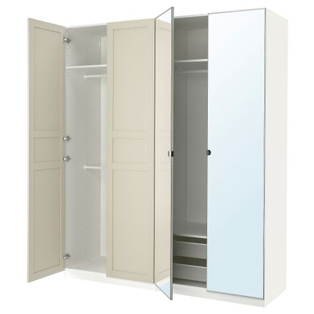 Гардероб, комбинация, 200x60x236 cm IKEA PAX ПАКС, FLISBERGET ФЛИСБЕРГЕТ, VIKEDAL ВИКЕДАЛЬ 394.781.33