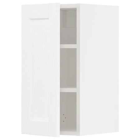 METOD Навесной шкаф с полками - белый Enköping/белый под дерево 30x60 см