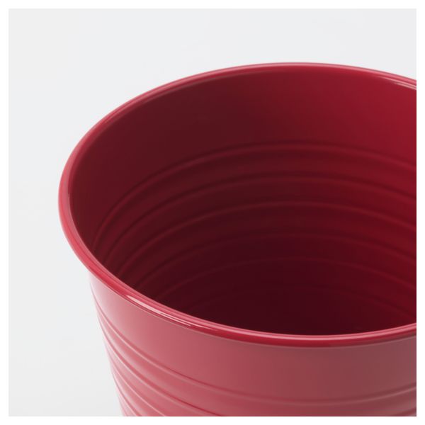 Кашпо СОККЕР, д/дома/улицы, красный (12 см) - схема-чертеж с размерами