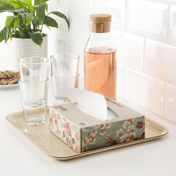 Салфетка бумажная, белый 16x32 см IKEA VÅRFINT ВОРФИНТ 704.540.21 - фото 3