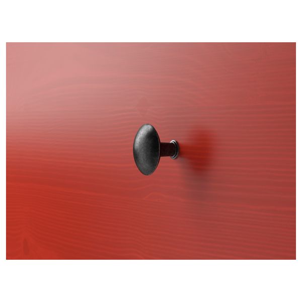 Комод с 3 ящиками ХЕМНЭС, красный (108x95 см) - фото 2