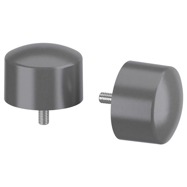 Наконечники, 2 шт., серебристый IKEA RAFFIG РАФФИГ 004.034.50 - фото 1